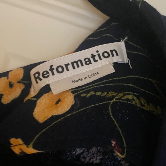 Reformation Floral Long Sleeve Dress - Picture 3 of 3